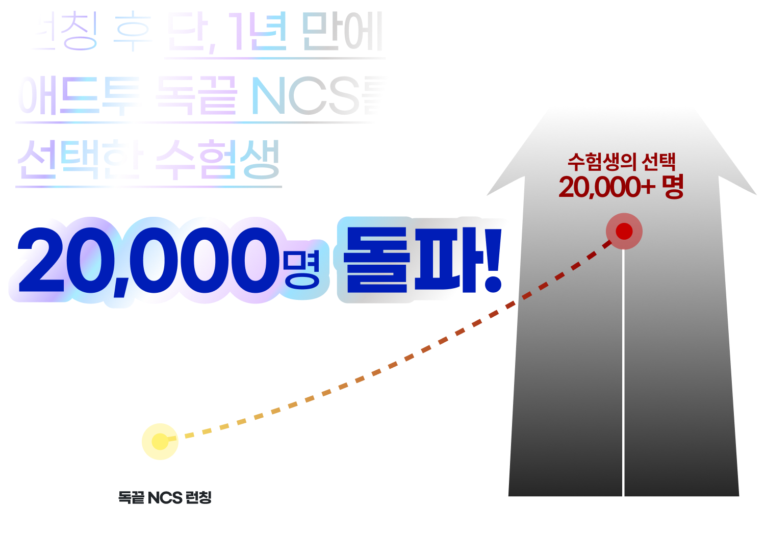 런칭 후 단, 1년 만에애드투 독끝 NCS를선택한 수험생